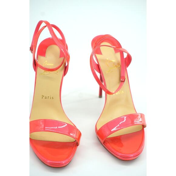 Christian Louboutin Loubi Queen Ankle Strappy Sandals Size 40 10 Pink $875 NIB - Picture 6 of 12